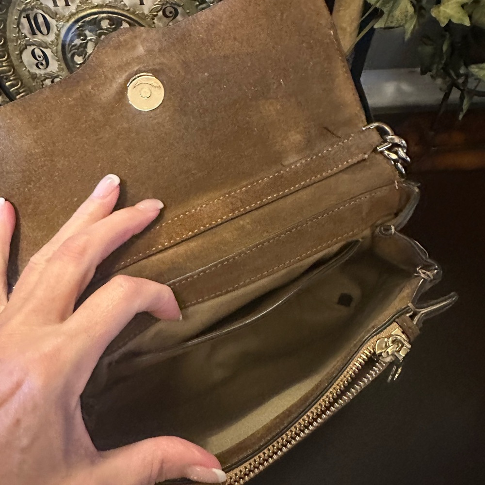Rebecca Minkoff Military Brown Crossbody Bag - Picture 9 of 10
